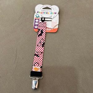 Mustache pacifier clip